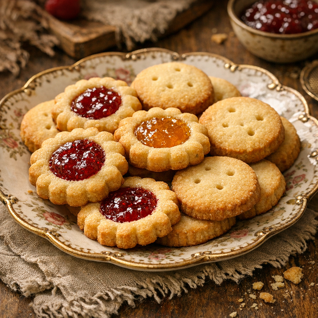 Kruche maślane ciasteczka z posypką