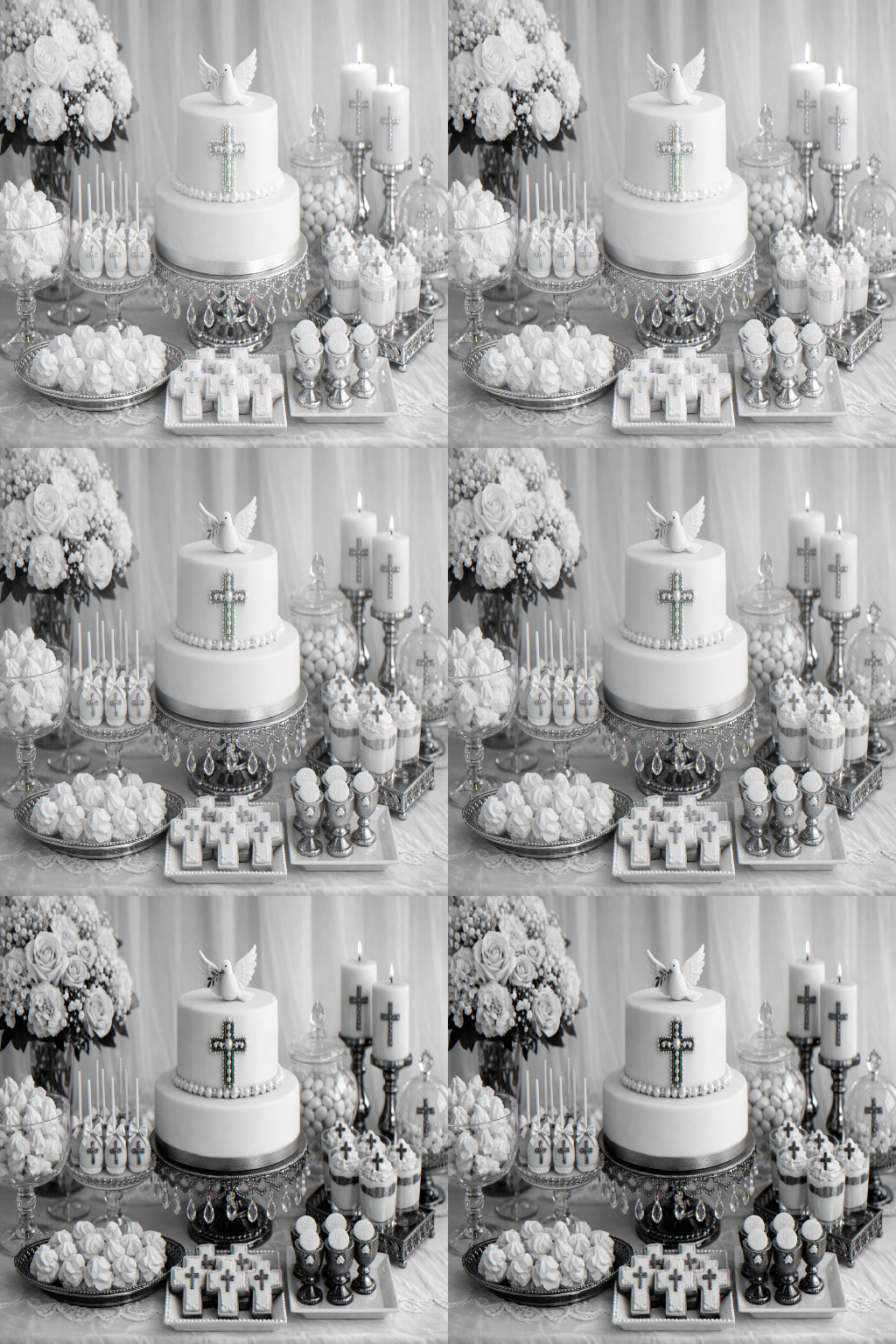 Delikatne wypieki komunijne w bieli i złocie